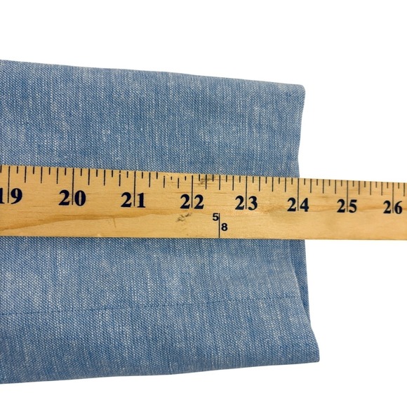 New J.Crew Linen Cotton Blazer Womens 10 Light Blue Gold Buttons Fully Lined NWT - Picture 9 of 11